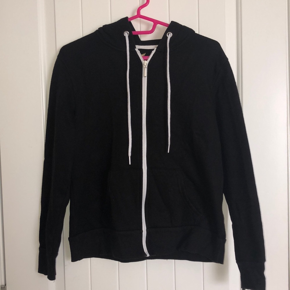 Black zip-up jacket
